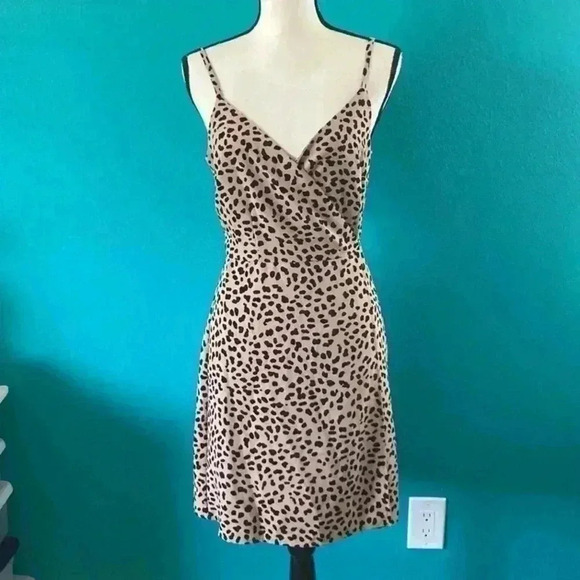 Sanctuary leopard animal print wrap dress in size small - Picture 1 of 6